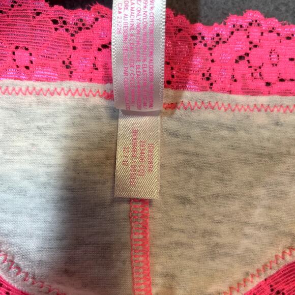 Victoria's Secret PINK 2012 Extra Low Rise Thong Panty Lace Trim Waist Rare Y2K - Picture 5 of 7